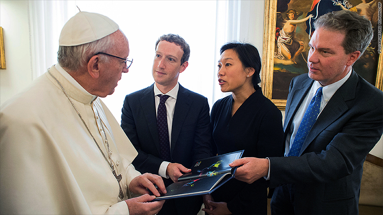 ¿De qué hablaron Zuckerberg y el Papa Francisco?